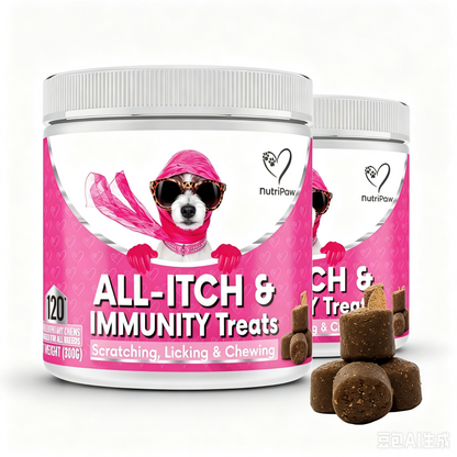 NutriPaw All-Itch Immunity Treats 120 tasty chews