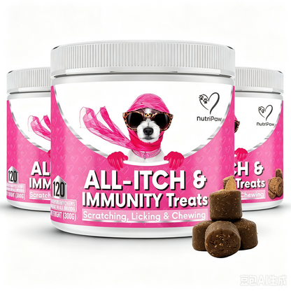 NutriPaw All-Itch Immunity Treats 120 tasty chews