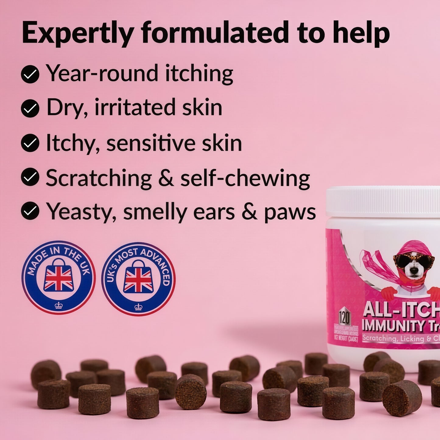 NutriPaw All-Itch Immunity Treats 120 tasty chews