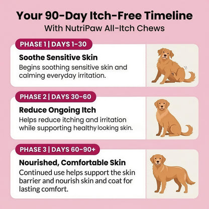NutriPaw All-Itch Immunity Treats 120 tasty chews